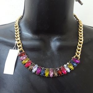 Multicolor chain necklace